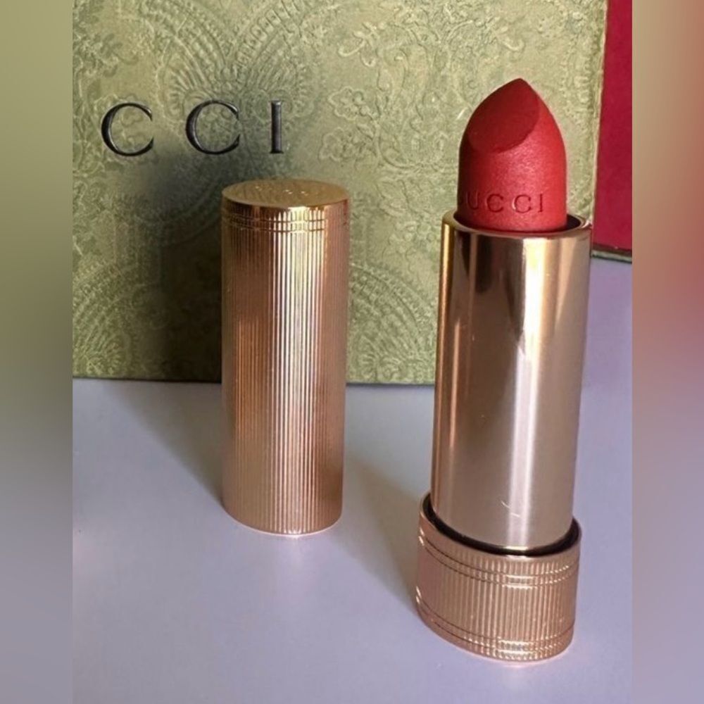 GUCCI ROUGE À LÈVRES MAT LIPSTICK – JANET RUST 505 - Picture 4 of 17